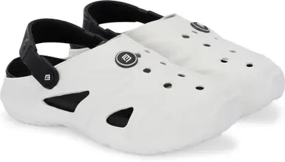 Men Clogs Sandal (White , 10)