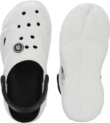Men Clogs Sandal (White , 10)