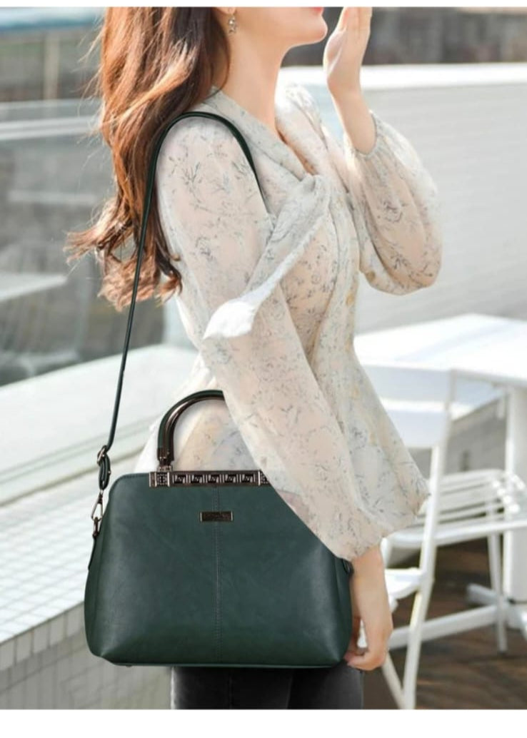 cloudy laides green hand bag