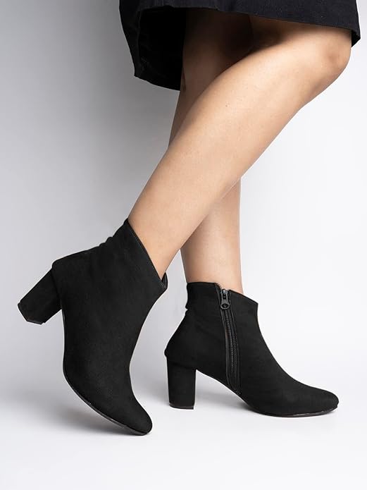 Shoetopia Women's Block Heel Boots