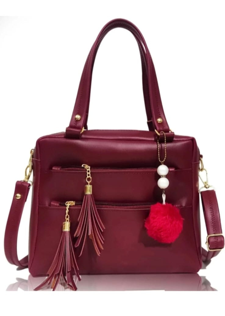 maroon laides purse