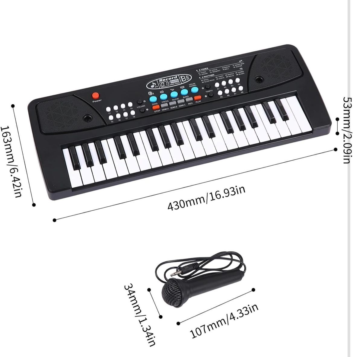 Musical Electronic piano keyboard