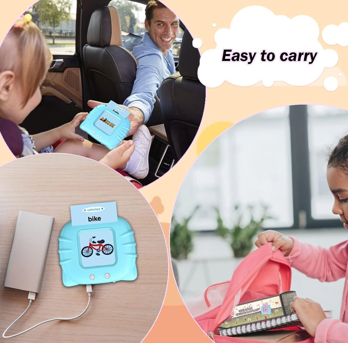 Word learning game toy
