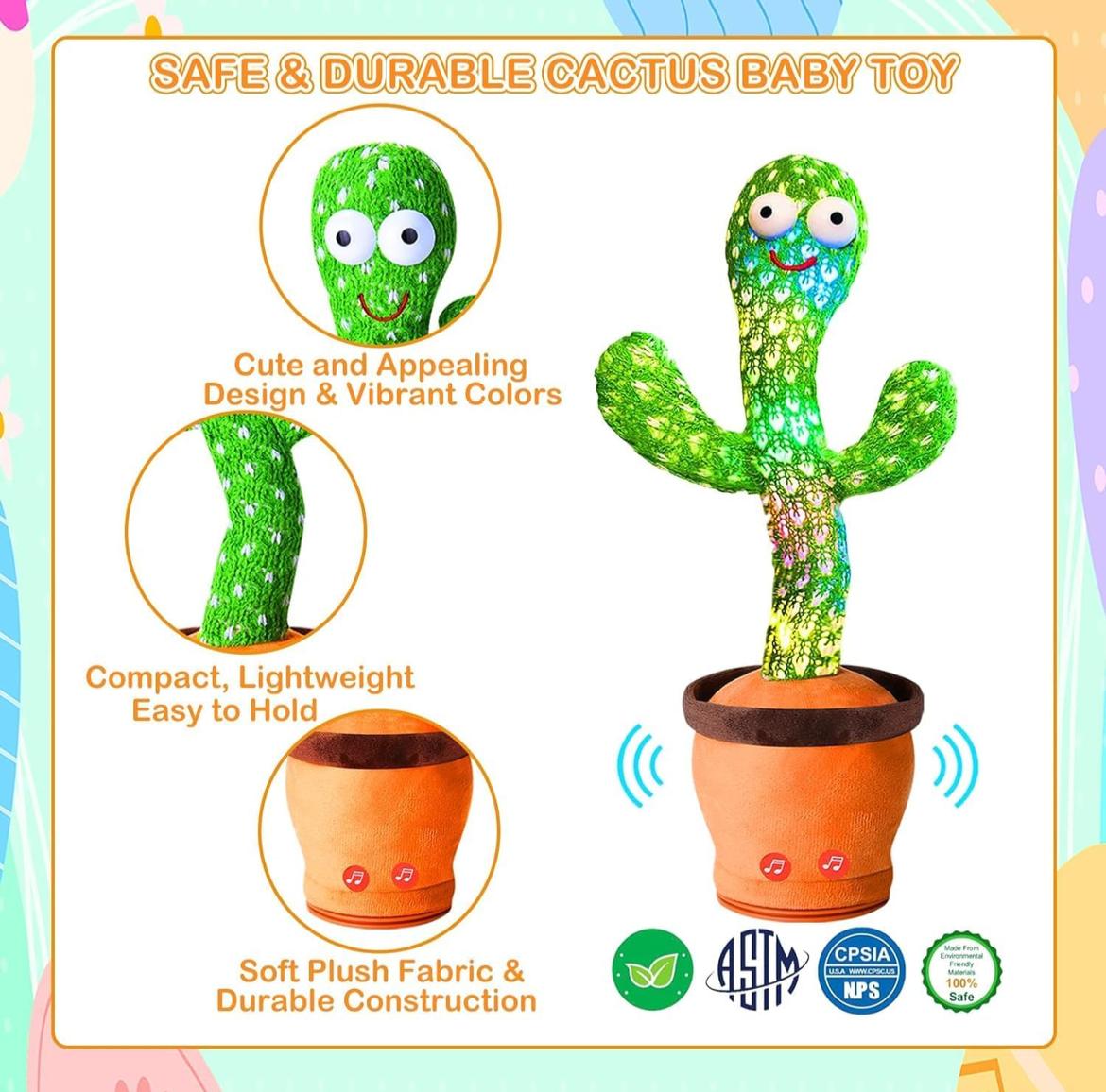 Dancing cactus kids toy