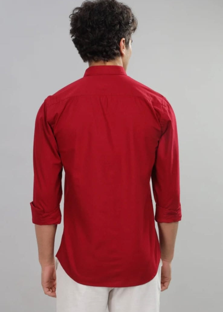 Men's red shirt