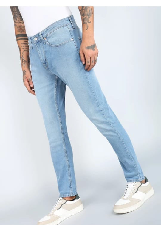 Men's taperd fit mid rise blue