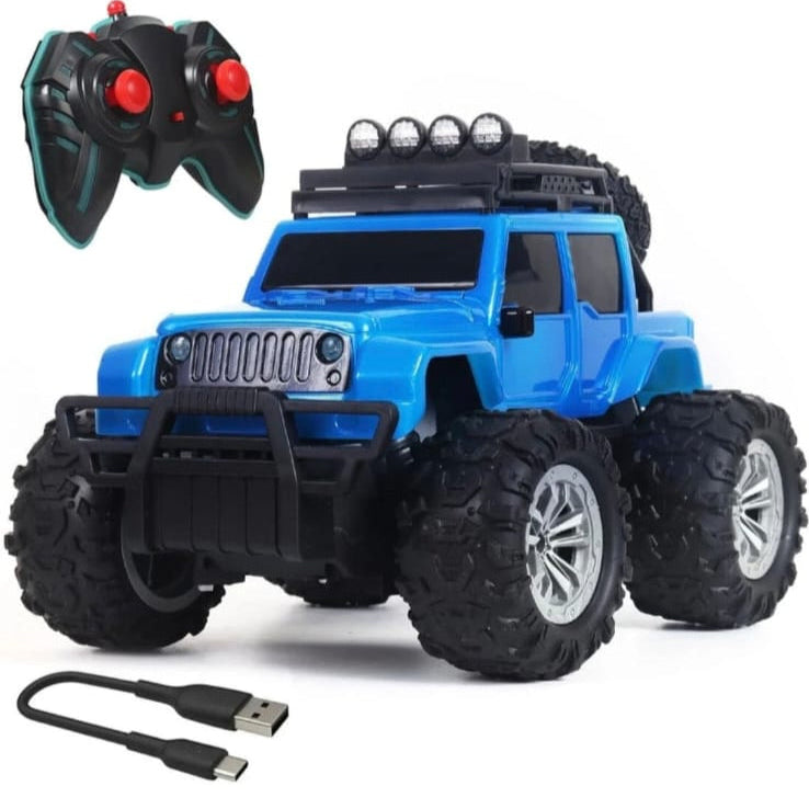 Kids RC blue toy car