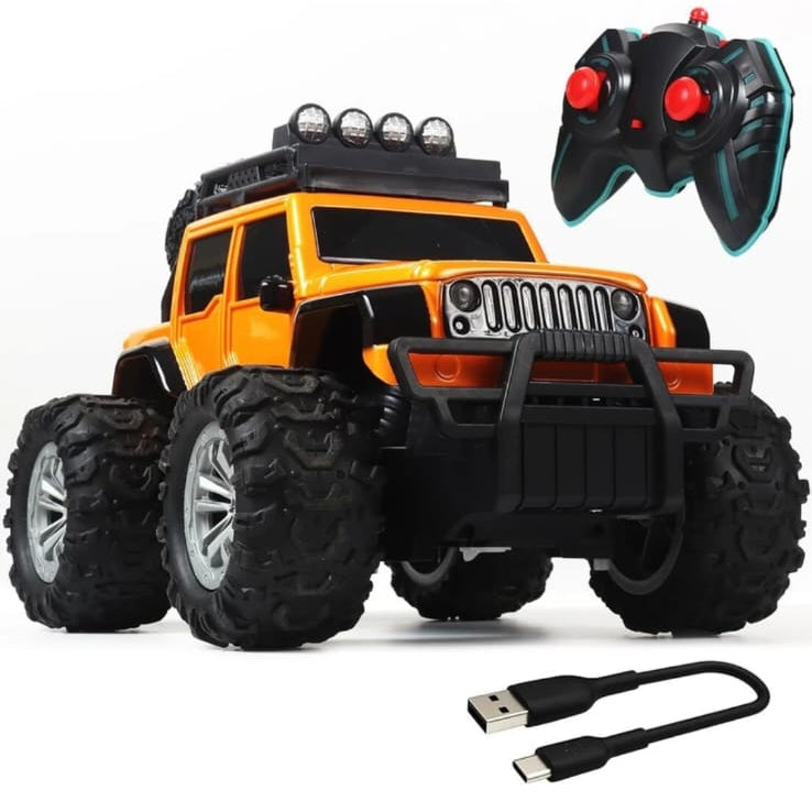 Yellow rc Monster truck