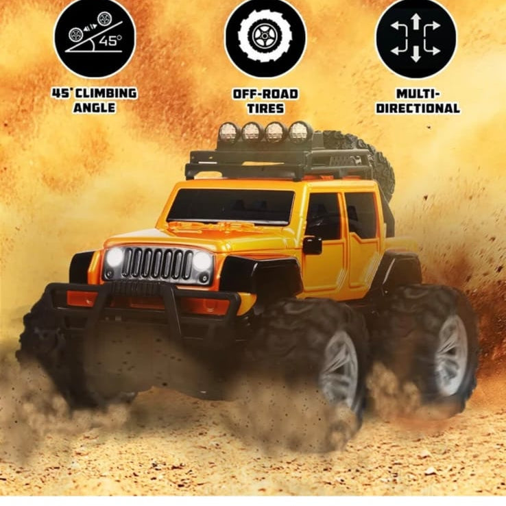 Yellow rc Monster truck