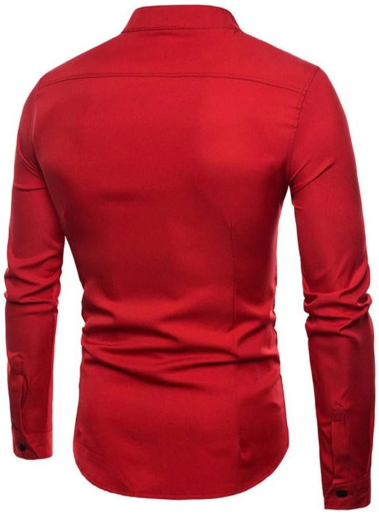 men's designer casual shirt with a modern, fashionable twist.