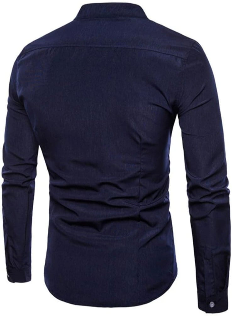 men's designer casual shirt with a modern, fashionable twist.