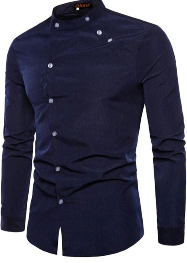men's designer casual shirt with a modern, fashionable twist.