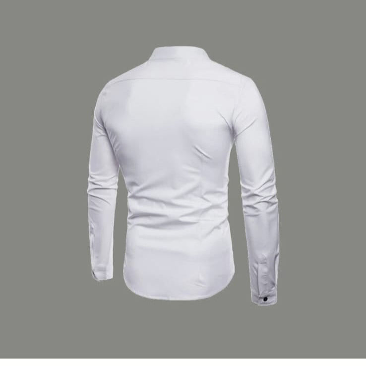 men's designer casual shirt with a modern, fashionable twist.