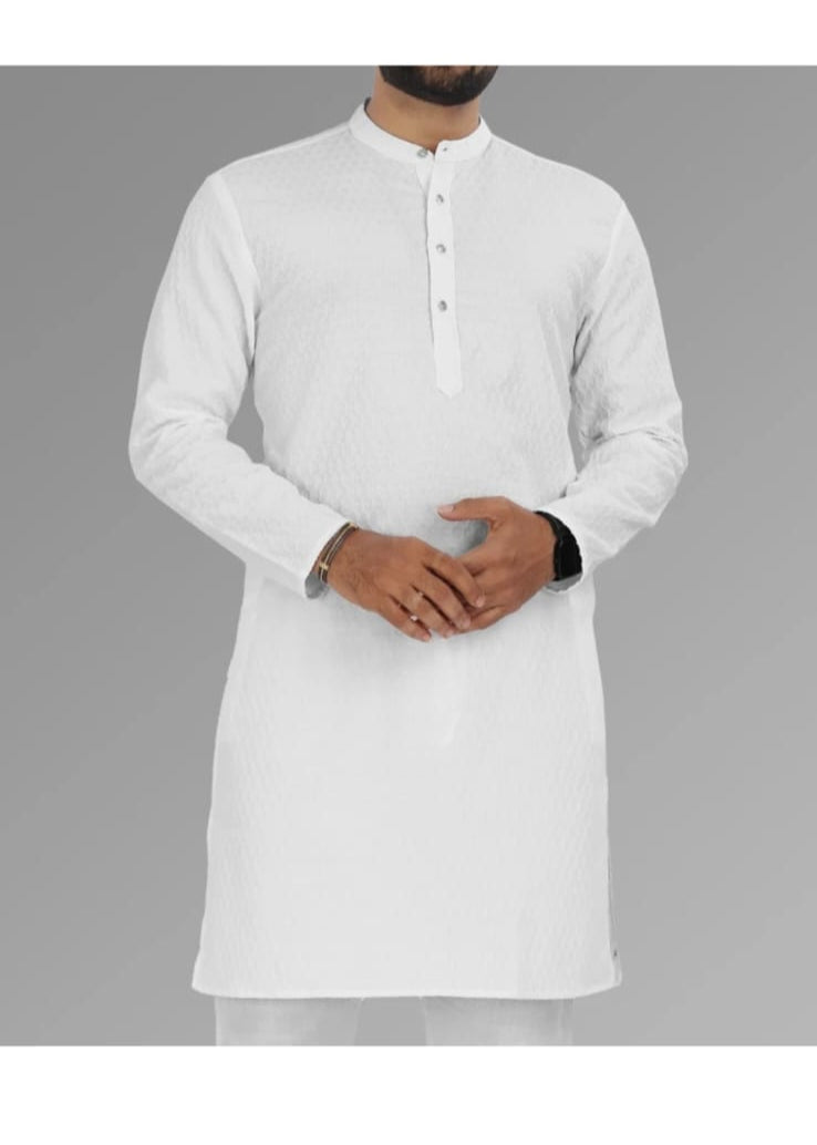 Men's white kurta