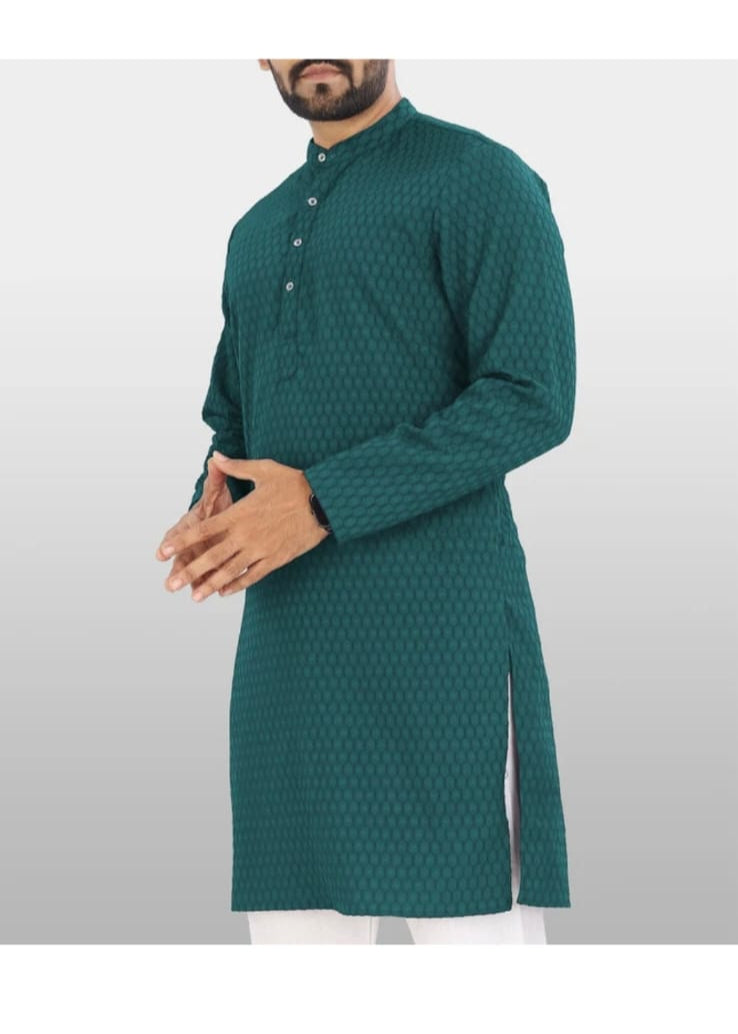 Men's green kurta