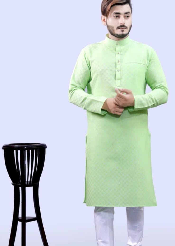 Men's green kurta