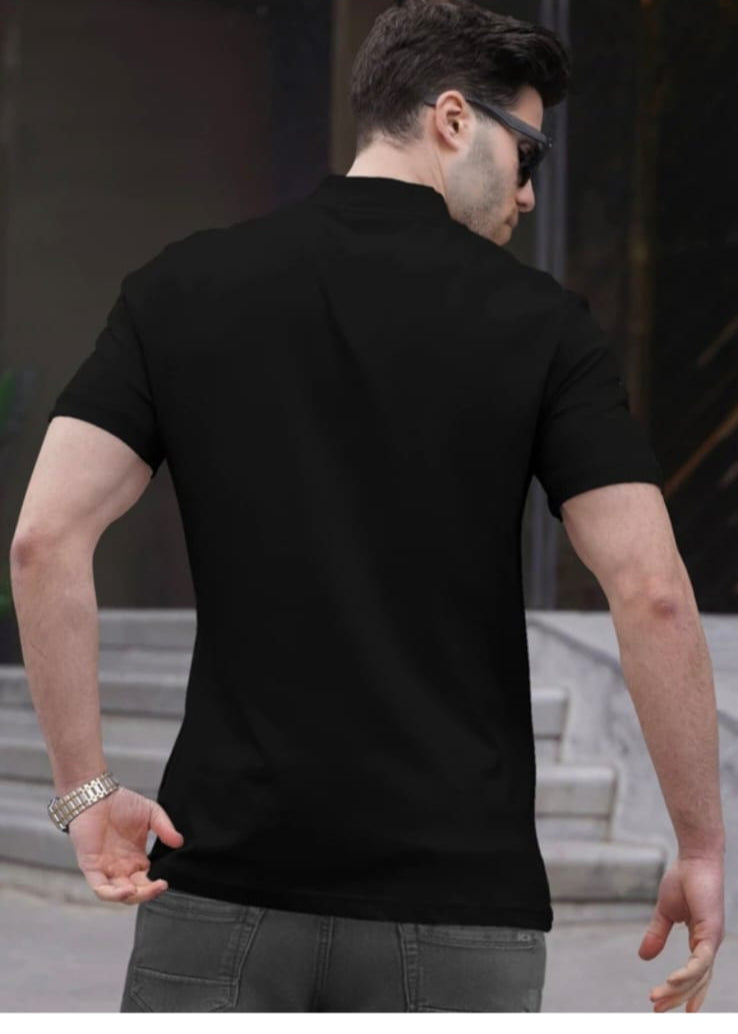 Men's Stream colar ziper style T-shirts