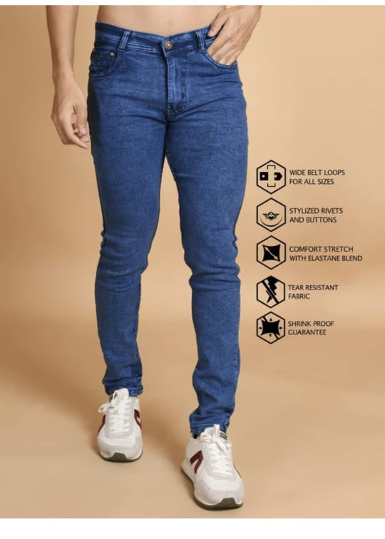 Blue tone simple jeans