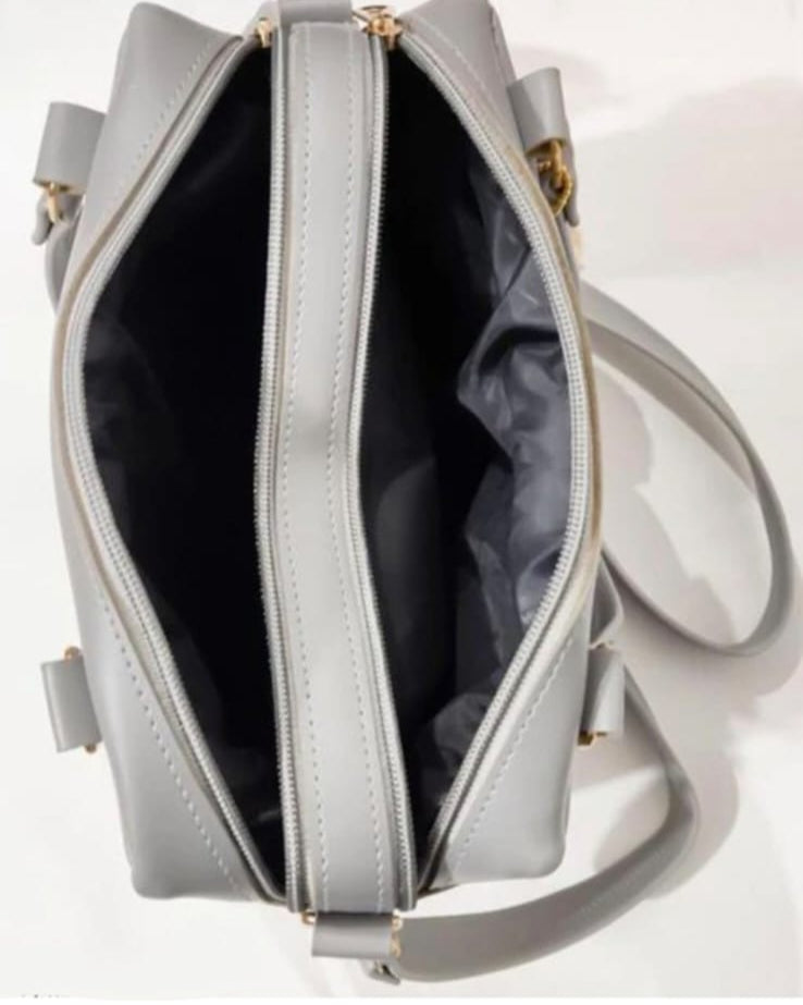 laides grey purse