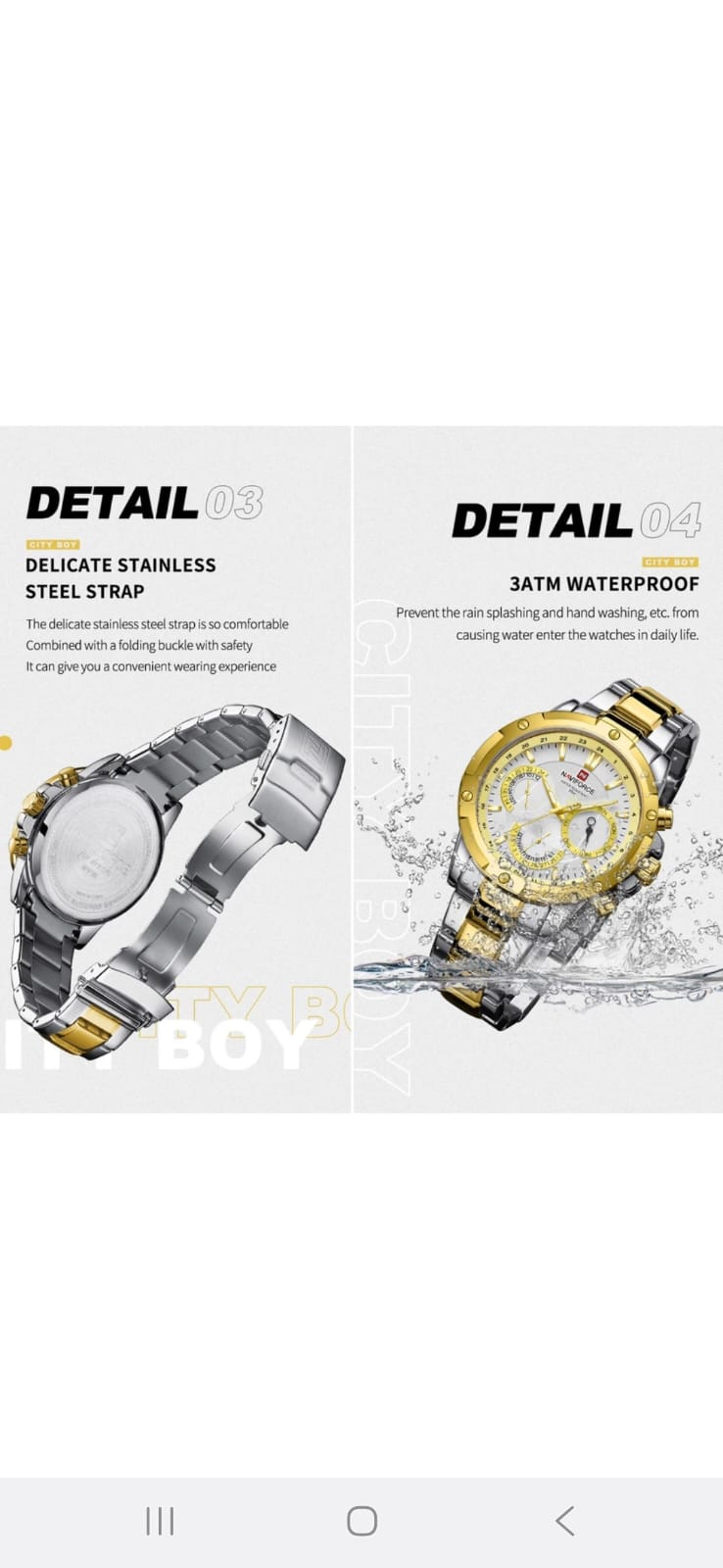 Maharaja watch with dual colour