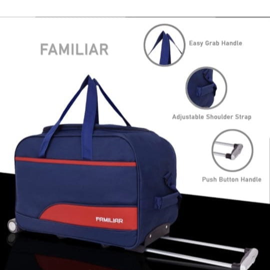bule red stylish travel bag