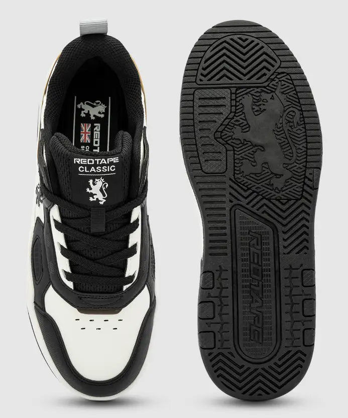 sneaker Casuals For Men (White, Black , 6)