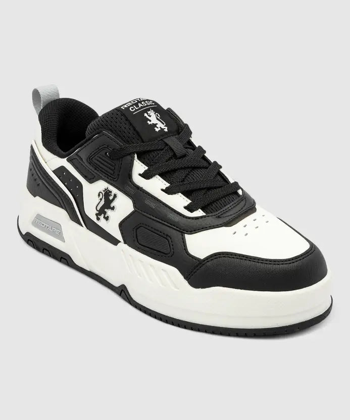 sneaker Casuals For Men (White, Black , 6)