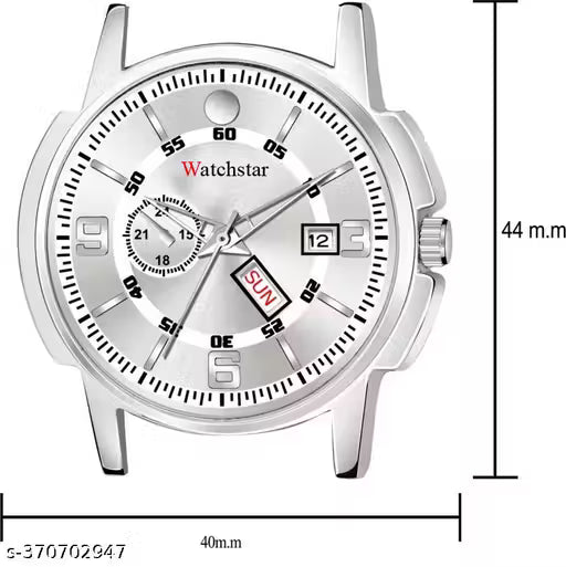 New Stylish Silver Dial Stainless Strap Watch For Boys&Men