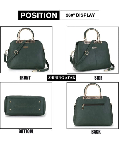 cloudy laides green hand bag