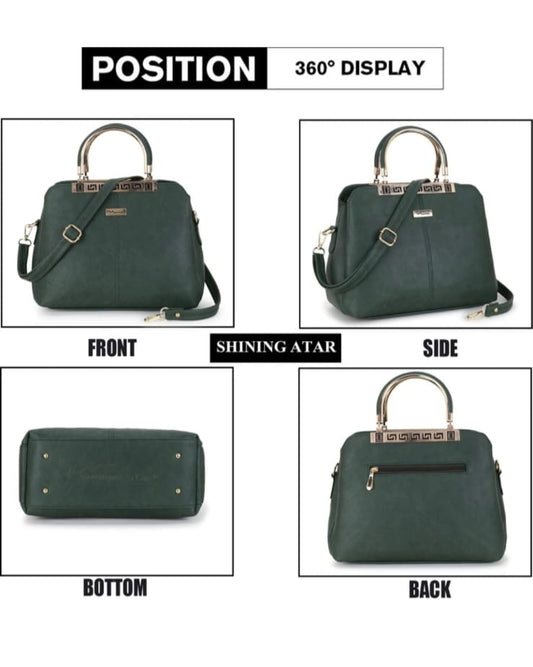 cloudy laides green hand bag