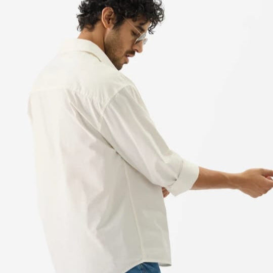 Men's solid fit casual shirt