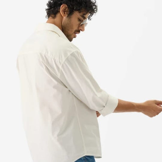 Men's solid fit casual shirt