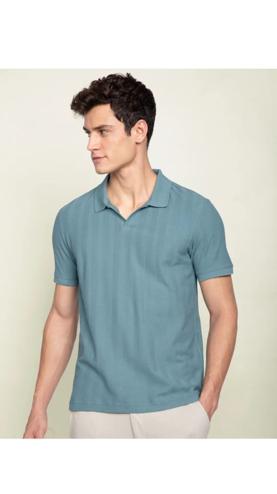 men' s stlish blue t shirt
