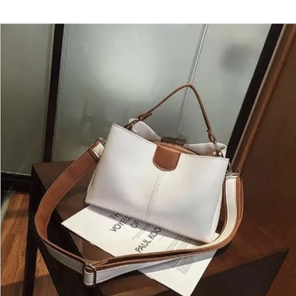 white stylish bag