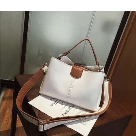 white stylish bag