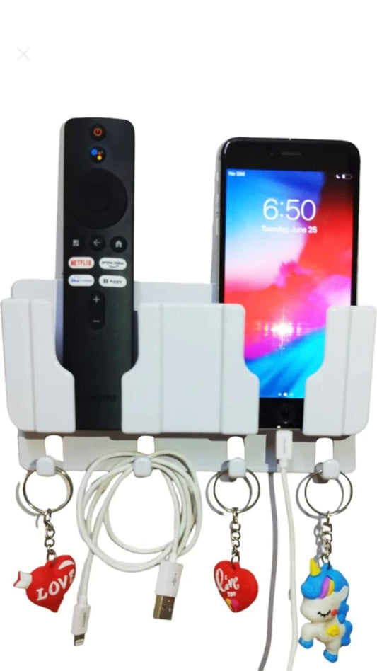 wall keys tv and mobile  holder