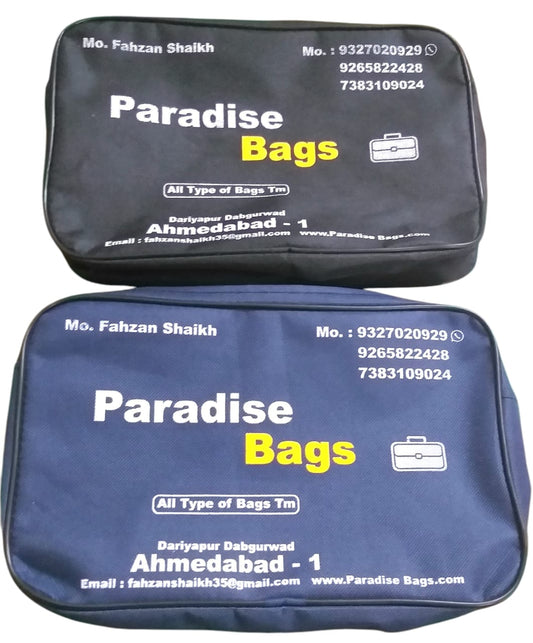 Paradise bag 2 pis set accessories Pouch Bag Black & Blue