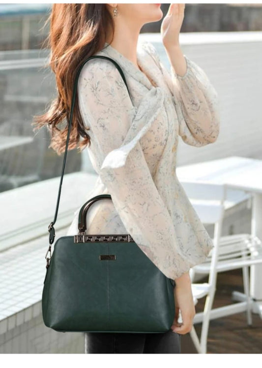 cloudy laides green hand bag