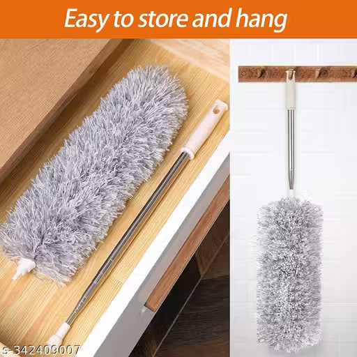 Extendable Feather Duster,Microfiber Duster with Extra Long 100in Stainless Steel Telescopic Dusters with Scratch Resistant Cover,Perfect for Cleaning Cobweb,Ceiling Fan,Cars etc.