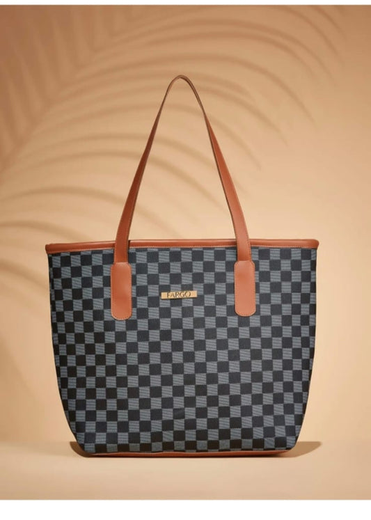 fabgo gray & black purse