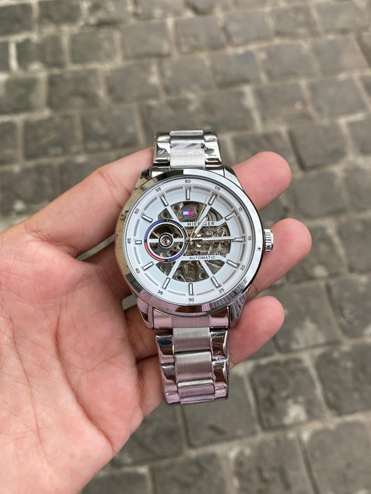 HILFIRE SILVER WATCH