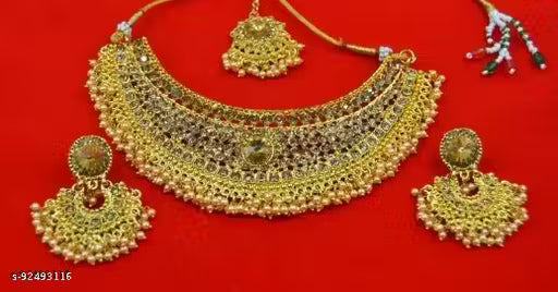 Gold Plated Choker Set with Lct Austrian diamond