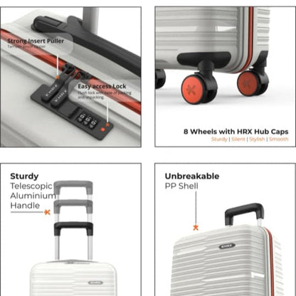 WHITE RUBY SUITCASE