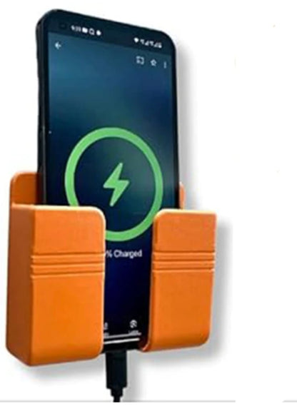 wall mount mobile stand with hole for mobile charging