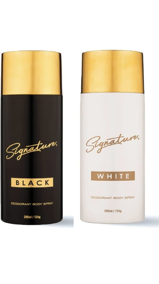 singnature black & white perfumes