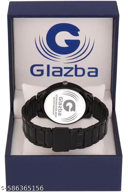 Trendy Black Chain Watch - For Men
