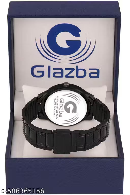 Trendy Black Chain Watch - For Men