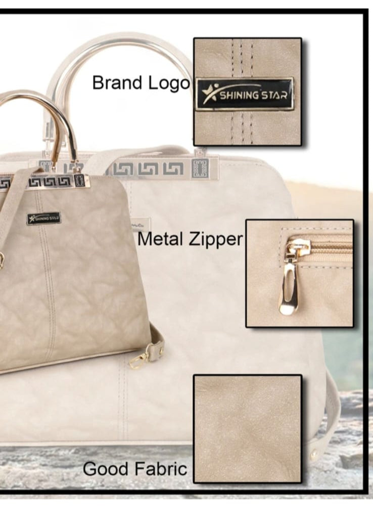 cloudy cream purse