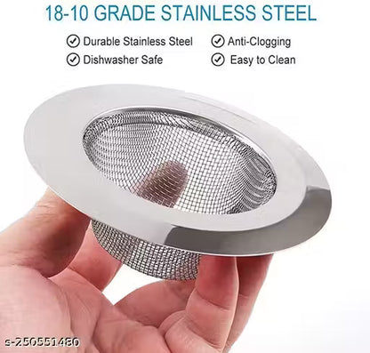 SHIV STAINLESS STEEL SINK JALI SINK DRAINER MESH FOR KITCHEN BASIN 4INCH (PACK OF 1)