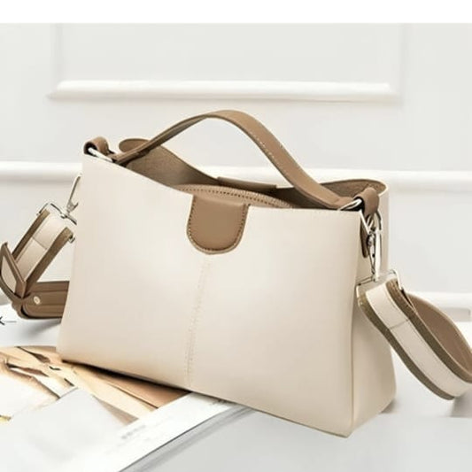 white stylish bag